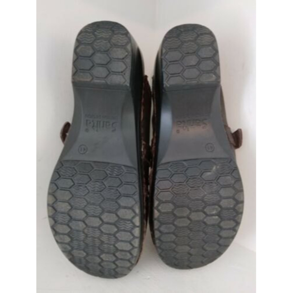 Sanita Daisy Dolce Mule Clog 466451 Brown Leather Womens Size EU 41 US 9.5 - Picture 9 of 9